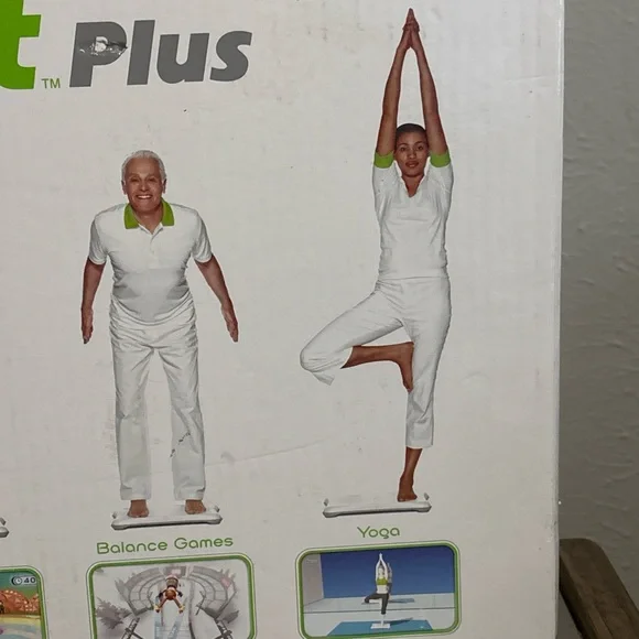 NINTENDO Wii Fit PLUS with Balance Board Bundle More Activities NEW Open Box